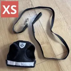 黒 メッシュ ハーネスとリードセット XS ハーネス