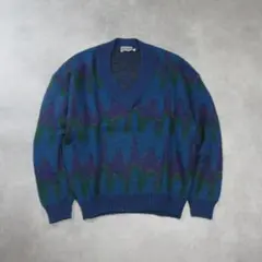 MADE IN ITALY / ウール アルパカ Vネック ニット セーター