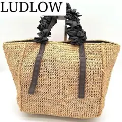 LUDLOW  ラドロー  リボン バスケット LUDLOW ラドロー リボン バスケット ラタン かごバッグ - メルカリ
