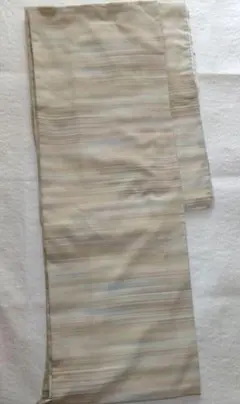 小千谷縮単着物 しつけ糸付き茶色系 - メルカリ