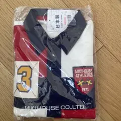 Miki House ポロシャツ 100cm 赤/白/紺