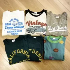 【100-110】男の子用 長袖Tシャツトップス6枚セット / 匿名配送