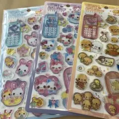 平成ハッピーフォン ステッカー　シール　なっとうちゃん　他　3枚セット