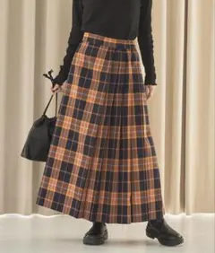 コーエン　coen チェックプリーツスカート