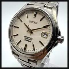 【SEIKO】セイコー★パーペチュアルカレンダー チタン メンズ 動作未確認のサムネイル