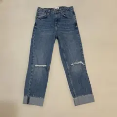 ZARA デニムEU36ロールアップ