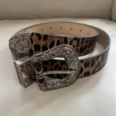 【送料込】d.i.a ロゴ ベルト 豹 アニマル Y2K 00s 平成ギャル ⭐︎新品✨d.i.a系 ファーベルト ヒョウ柄 レオパード 平成ギャル y2k