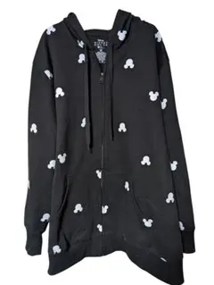 ミッキー プリント フルジップパーカー