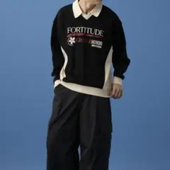 PAGEBOY(PBLIM/ )バイカラーゲームシャツ ストリート男女着用可能