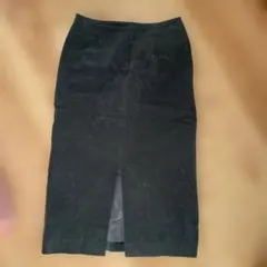 ダークグレー コーデュロイ タイトスカート