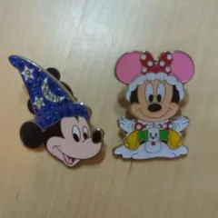 ディズニーピンバッジ2個セット