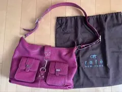 トゥモローランド購入 rafeNEWYORK ショルダーバッグ ピンク 紫