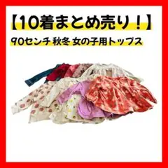【子供90センチ 10着 まとめ売り】秋冬 ワンピース トップス 女の子 ベビー