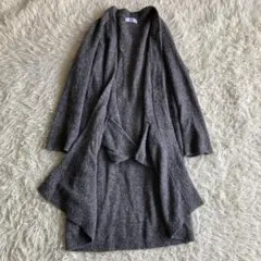 【レディース】ジェイプレス　J.PRESS　グレーニットコート　Ｌサイズのサムネイル