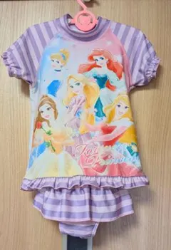 110サイズ✾ディズニープリンセス✾水着✾ラッシュガード✾半袖✾
