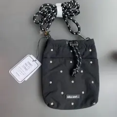 ニコアンド　ビジュー巾着ショルダーバッグ　スマホショルダー
