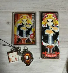 煉獄杏寿郎 鬼滅の刃 ステンドチャームコレクション 鍔 原作 ジャンプ 