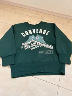 CONVERSE グリーン トレーナー 100cm、美品