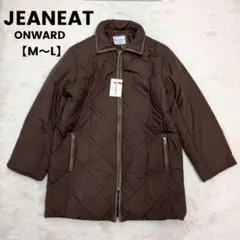 新品✨ジニート オンワード樫山 キルティングコート中綿入り ブラウン【M～L】