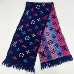 ルイヴィトン LOUIS VUITTON エシャルプ ロゴマニア　マフラー