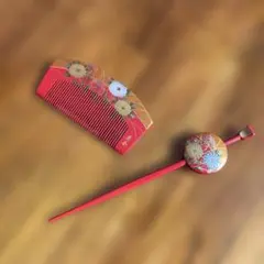 和装小物 髪飾り かんざし 櫛 セット