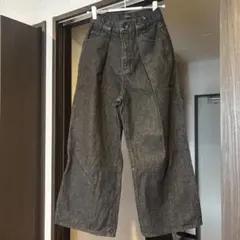 JEANASIS ブラック デニム ワイドパンツのサムネイル