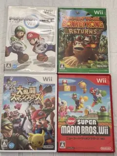 ⭐️24時間以内発送⭐️ Wiiソフトまとめ売り　4本セット　スマブラx マリカー