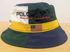 POLO SPORT　S/M　マルチカラーブロック　バケットハット