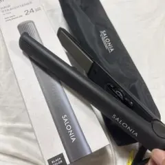 살로니아 더블 이온 스트레이트닝 아이언 블랙