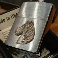 zippo 馬 ホース メタル ヴィンテージ シルバー 希少モデル 2005年製 