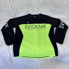 SVOLME ネオンイエロー/ブラック 長袖ウェア