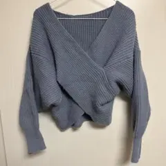 クロスカシュクールニット