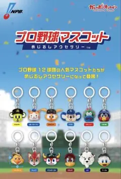 プロ野球マスコットめじるしアクセサリー12個コンプリート