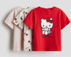 新品未使用＊ハローキティ サンリオTシャツ3枚セット100~105cm値札なし