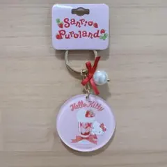サンリオピューロランド限定 ハローキティ ストロベリーパフェ ミラーキーホルダー