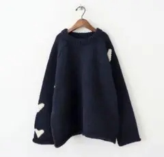 saro別注 ONEFIFTH ラグランセーター Random Heart