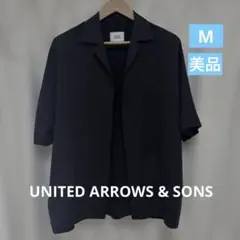 美品★UNITED ARROWS & SONS★黒★半袖ジャケット★Mのサムネイル