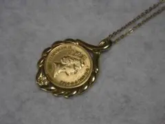 ま*ん様 エリザベス女王  ネックレス ま*ん様 1996年 エリザベス女王 1ペニーコイントップ コインネックレス