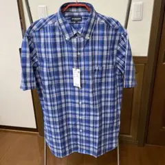 マックレガー　新品未使用メンズ定番サッカーボタンダウン半袖シャツLLサイズのサムネイル