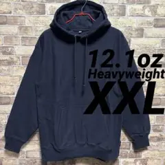12.1oz ヘビーウェイトパーカー　XXL　無地　ネイビー