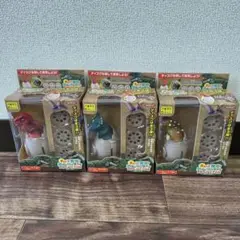 3種類セット　プロジェクター トリケラトプス まわして発見 恐竜 おもちゃ