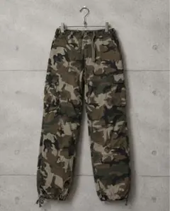 PLUSMORE EXCLUSIVE リップストップ カモフラ カーゴパンツ Mのサムネイル