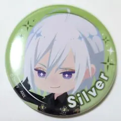 シルバー ブレイジングジュエル 缶バッジ ツイステ Blazing