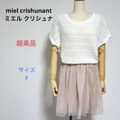 超美品 miel crishunantミエル クリシュナ 半袖 ワンピース F