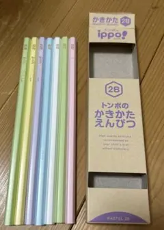 トンボ鉛筆 ippo! かきかたえんぴつ 2B パステル