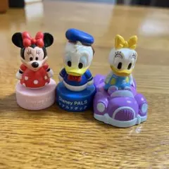ミニー　ドナルド　デイジー　フィギュア　スタンプ