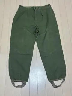 ヴィンテージ　60s.70s カーゴパンツ オリーブグリーン ストラップ付き