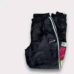 adidasアディダス 80s ナイロンパンツ Sトレフォイルロゴ ヴィンテージ