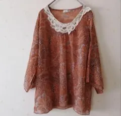 fairygrungeオレンジバテン レース付きチュニックY2Kハロウィン