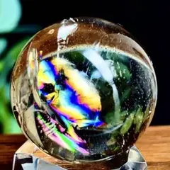 ヒマラヤ水晶　スモーキークォーツ　水晶玉　茶水晶　丸玉　スフィア　【超美品】36